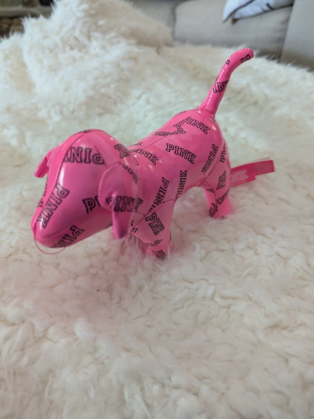 PINK Victoria's Secret Branded Pink Dog Plush Toy